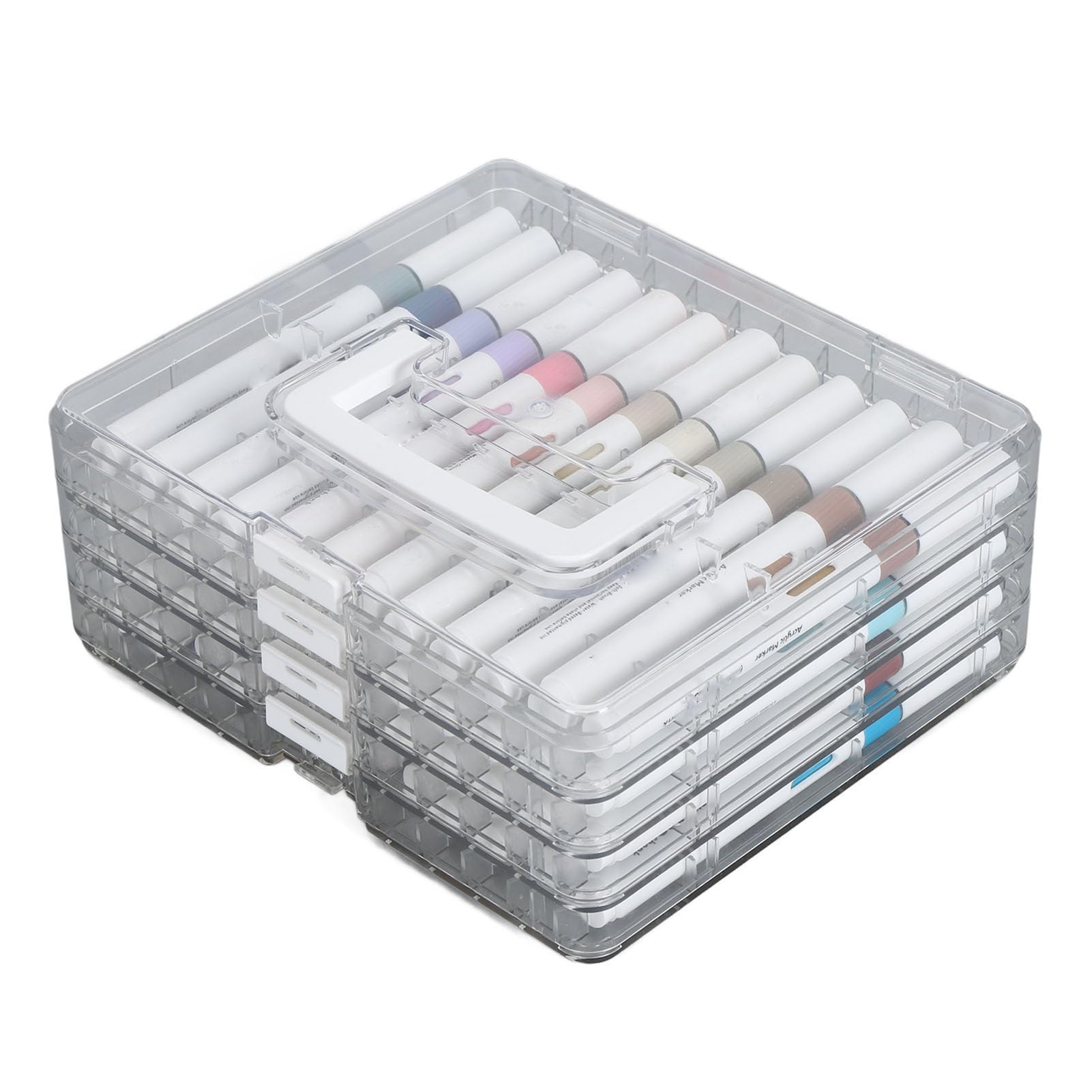 Acryl-Marker mit Weicher Spitze, 48 Farben, Künstlerbedarf, Sicher für, Mal-Geschenkset mit Aufbewahrungsbox