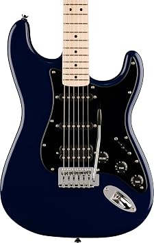 Squier Sonic Stratocaster HSS Elektro Gitar, 2 Yıl Garantili Gece Mavisi, Akçaağaç Klavye