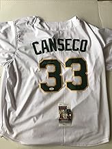 Jose Canseco Autograph Signed A’s White Jersey JSA