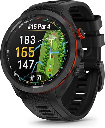 Garmin Approach S70, Premium GPS Golf Smartwatch, 47mm, Black