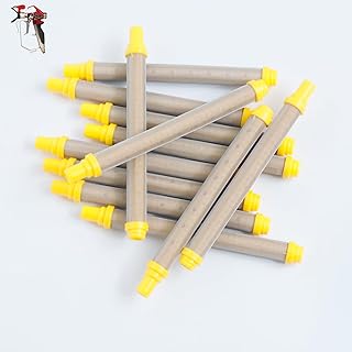 11 PCS 100 Mesh Yellow Push-On Airless Spray Gun Filters, Compatible with Titan 581-062, 0089959, 0516732; Wagner, 0154675, 0089324; SprayTECH 0089959, 0515220, 0154675