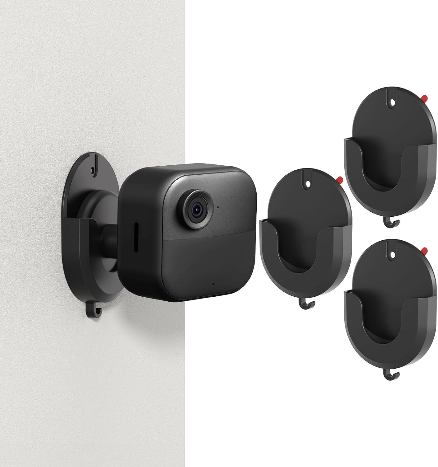 No-Drill Adhesive Mount for Blink Outdoor 4 (4th Gen), Outdoor 2K +, Outdoors(3rd Gen) & Mini 2, Mini 2K + – Weatherproof VHB Tape,Damage-Free Removal Wall Bracket,Easy Install for Smooth Surfaces