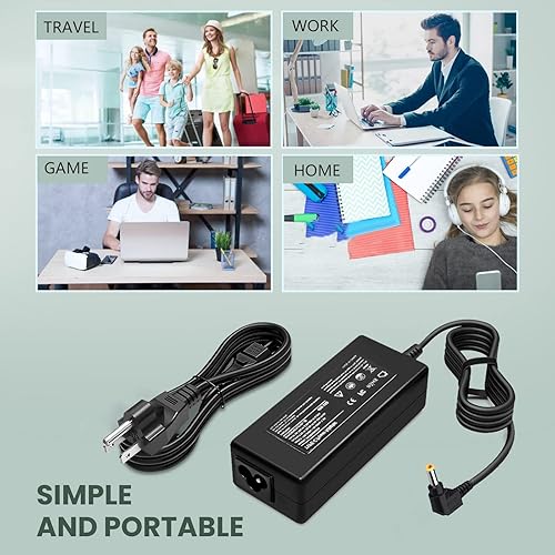 Miniatura 9 de Adaptador de cargador de 65 W 19 V para JBL Xtreme 2 Extreme 2 portátil inalámbrico Bluetooth Boombox impermeable altavoz JBLXTREME2BLKAM