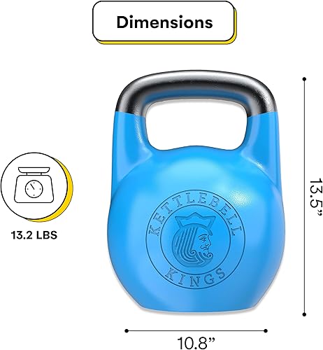 Miniatura 3 de Kettlebell Kings Pesas rusas de competición Kettlebell Kings Peso (mango de 33mm) 4-32 KG | Mancuernas Equipo de entrenamiento en el gimnasio y