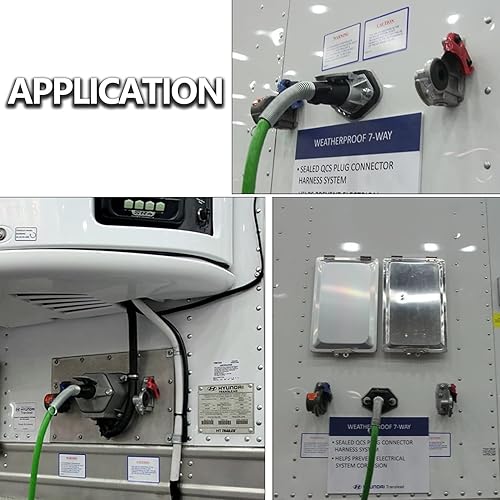 Miniatura 12 de Líneas de aire para semi camión, mangueras de freno de aire en espiral de 15 pies con cables de 12 y 12 pulgadas, juego de bobinas de freno