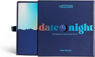 Scratch-Off Date Idea for Couples | Date Night: 5 Senses | Guided Sensory Experience with Food, Music & Touch | Fun Couples Game, Romantic or Wedding Gift
