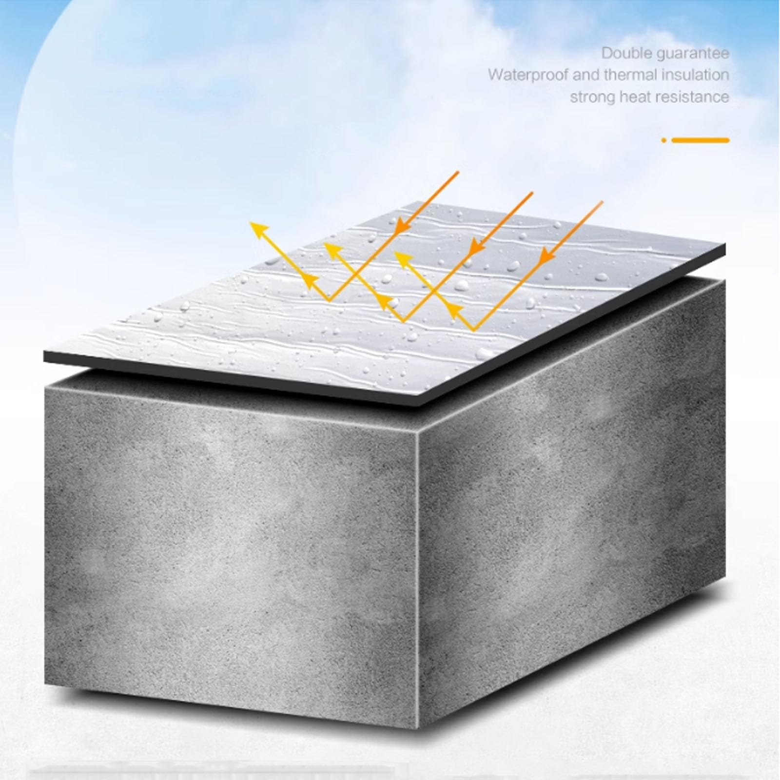 Cinta Impermeable Autoadhesiva para Casas,Tela Asfaltica de Aluminio para Aislante Sellador,para Goteras,Grietas Superficiales,Huecos en el Marco de la Ventana,Personalizable (1x2m)
