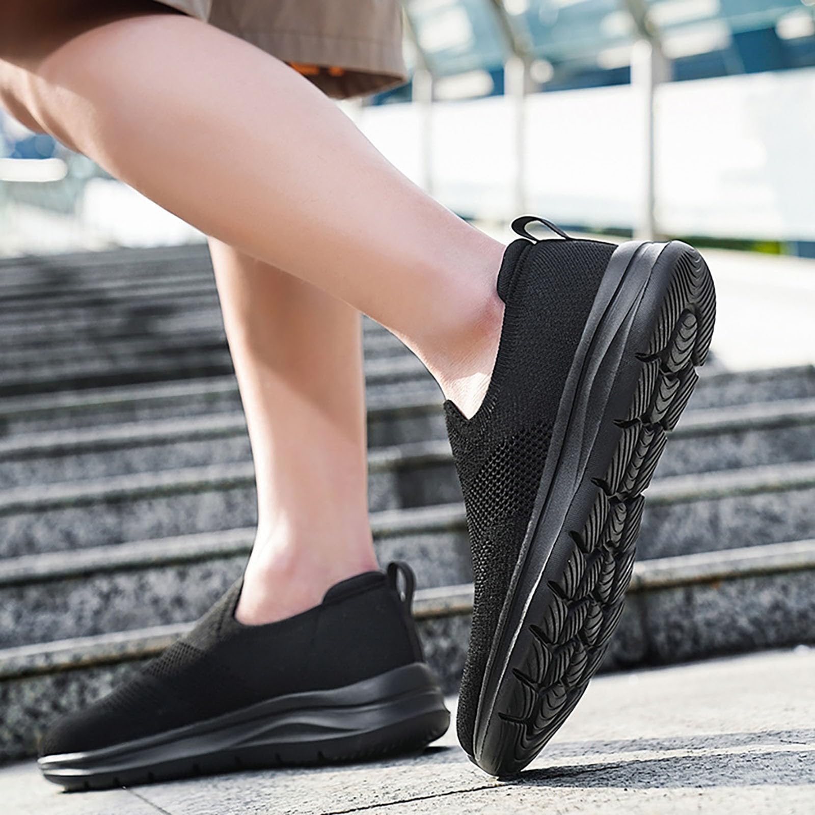 Zapatillas de malla transpirable para hombre, ligeras, informales, para