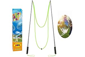 Extendable Bubble Wand for Giant, Long Lasting Bubbles - Exciting Outdoor Toy for Kids