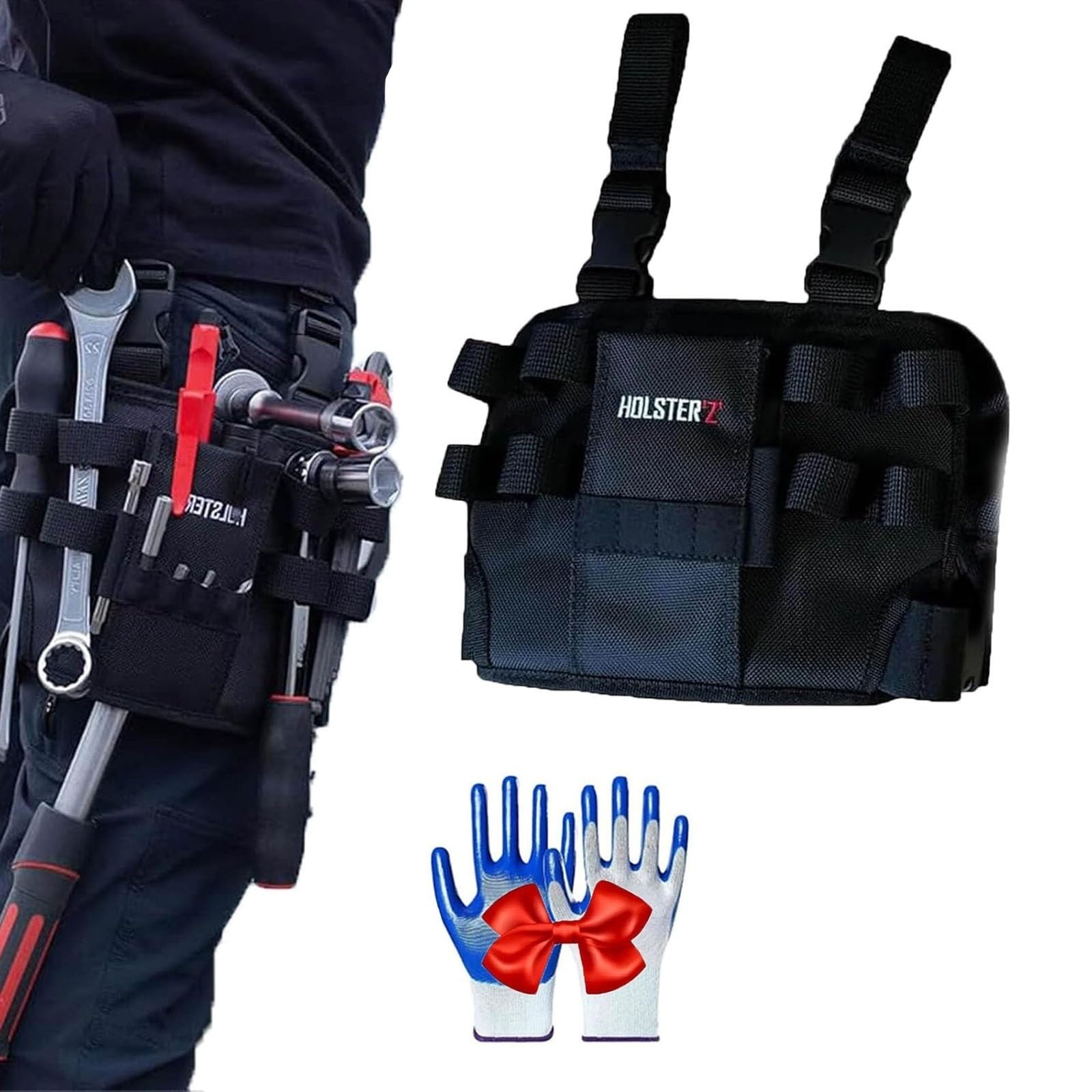 Fjzfxkzl Men's 1 Pcs Elory Holster Z 2.0,Holster Z 2.0 Tool Pouch,Leg Pouch For ,Multi-Tool Electrician Tools Pouch With Leg Tool Belt,Electrician Tool Repair Tool Bag(1 Pcs)