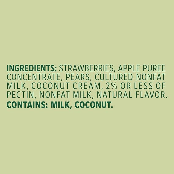Outshine Strawberry Coconut Yogurt Smoothie Pouches - Fruit Pouches, Ready-to-Drink Smoothies, Kids & Adults Pureed Foods - Fruit Pouches for Kids & Adults, Smoothie Drink - (24 Count)