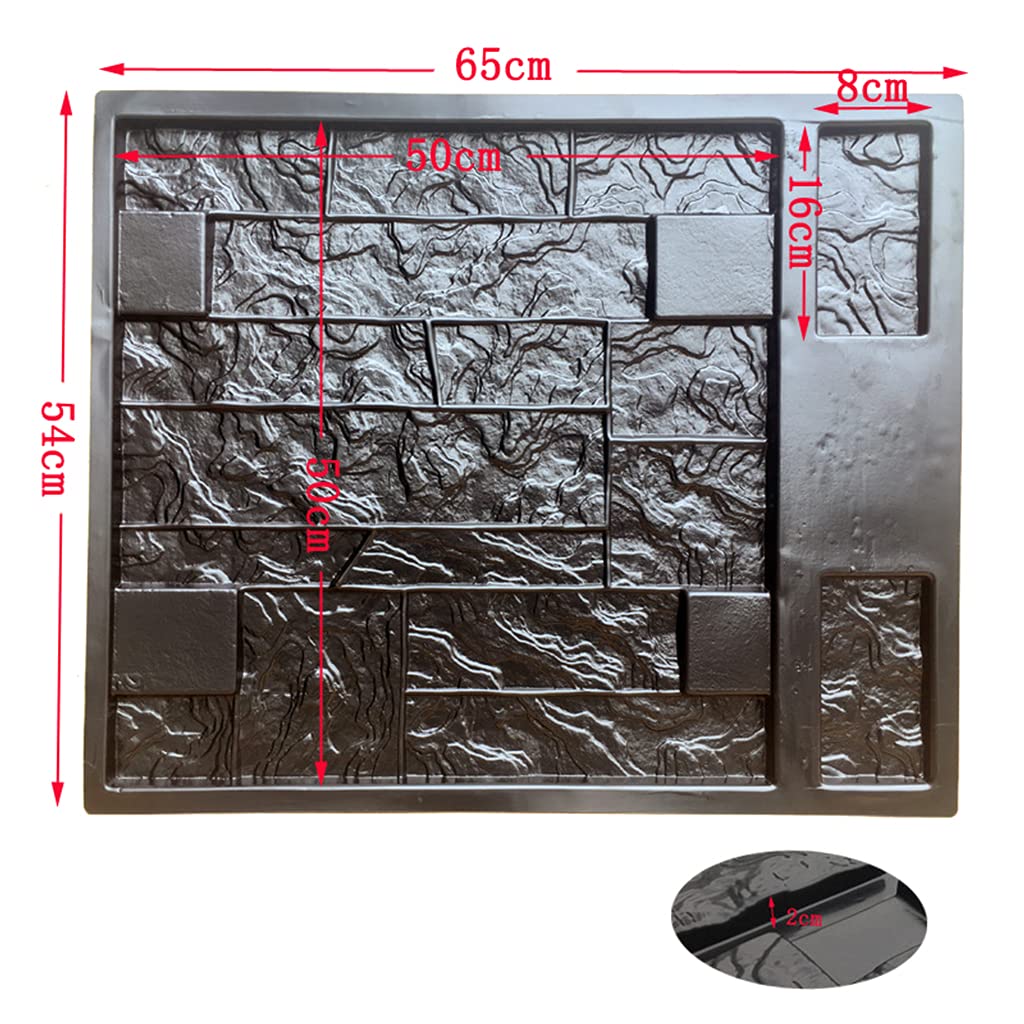 Sellos verticales de hormigón para pared, yeso, jardín, casa, pared, piedra, piedra, ladrillos, cemento, ladrillos, moldes retro para hormigón