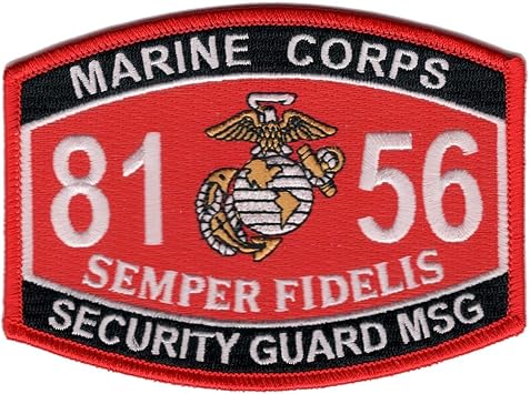 8156 Security Guard MSG MOS Collectible Novelty Patch