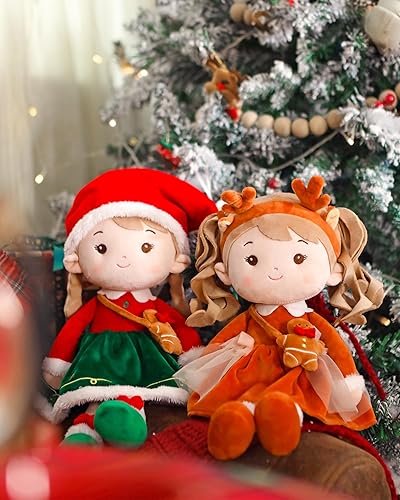 Miniatura 4 de LeyaDoll Juguetes suaves para niñas (16 pulgadas), My First Christmas Dolls, Leya Doll Baby Rag Doll Juguetes de peluche para niños pequeños -