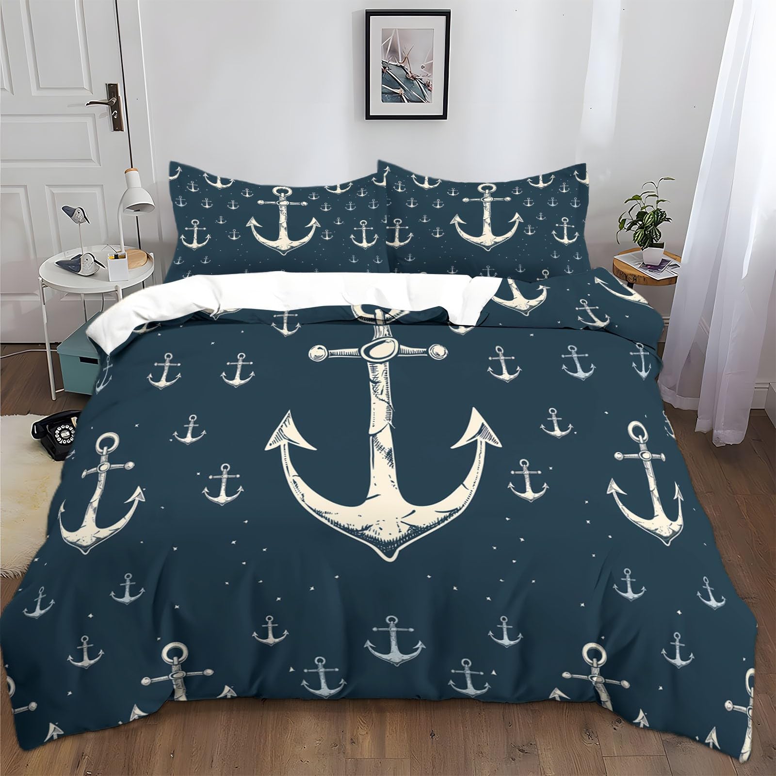 Housse de couette zippée 140x200 anti glisse lit enfant