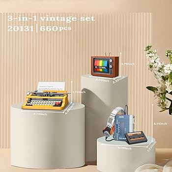 Amazon.com: JMBricklayer Typewriter Walkman Television