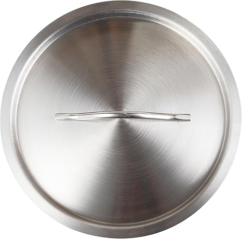 Miniatura 10 de Restaurantware Solo tapa tapa Met Lux para sartén de inducción, 1 tapa para sartén profunda de 7.5 y 13.5 cuartos de galón, tapa de acero inoxidable