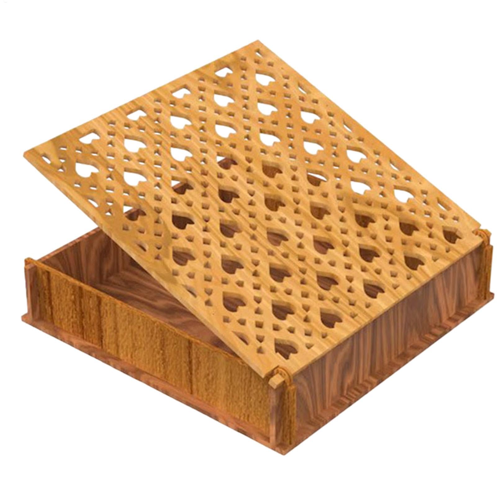 Organiseur pour bonbons en bois à cœur ajouré, parfait coffret à souvenirs de salon