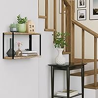 Vista 5 de Wallniture Roca - Estantería de 17 x 6 pulgadas para decoración de sala de estar, estante organizador de baño para accesorios de baño, estantes