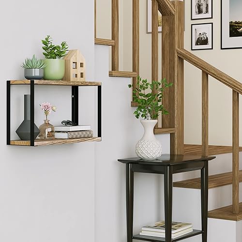 Miniatura 5 de Wallniture Roca - Estantería de 17 x 6 pulgadas para decoración de sala de estar estante organizador de baño para accesorios de baño estantes