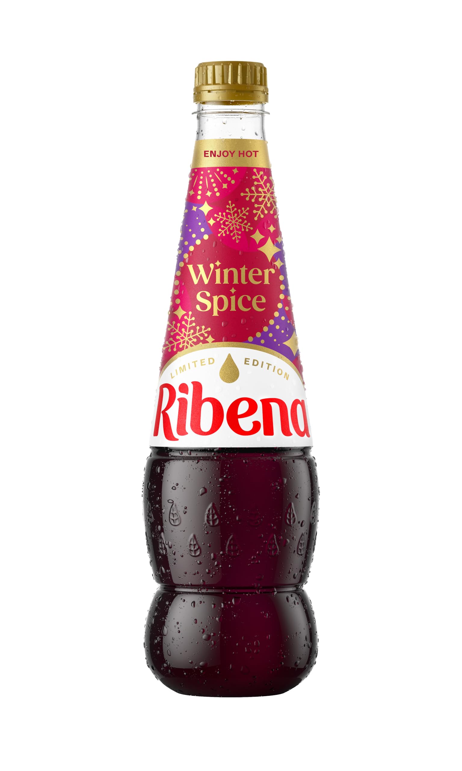 Ribena Winter Spice Squash No Added Sugar 850ml - Real British Blackcurrants | Rich in Vitamin C | No Artificial Colours | Winter Seasonal Spices | Can Serve Hot & Cold