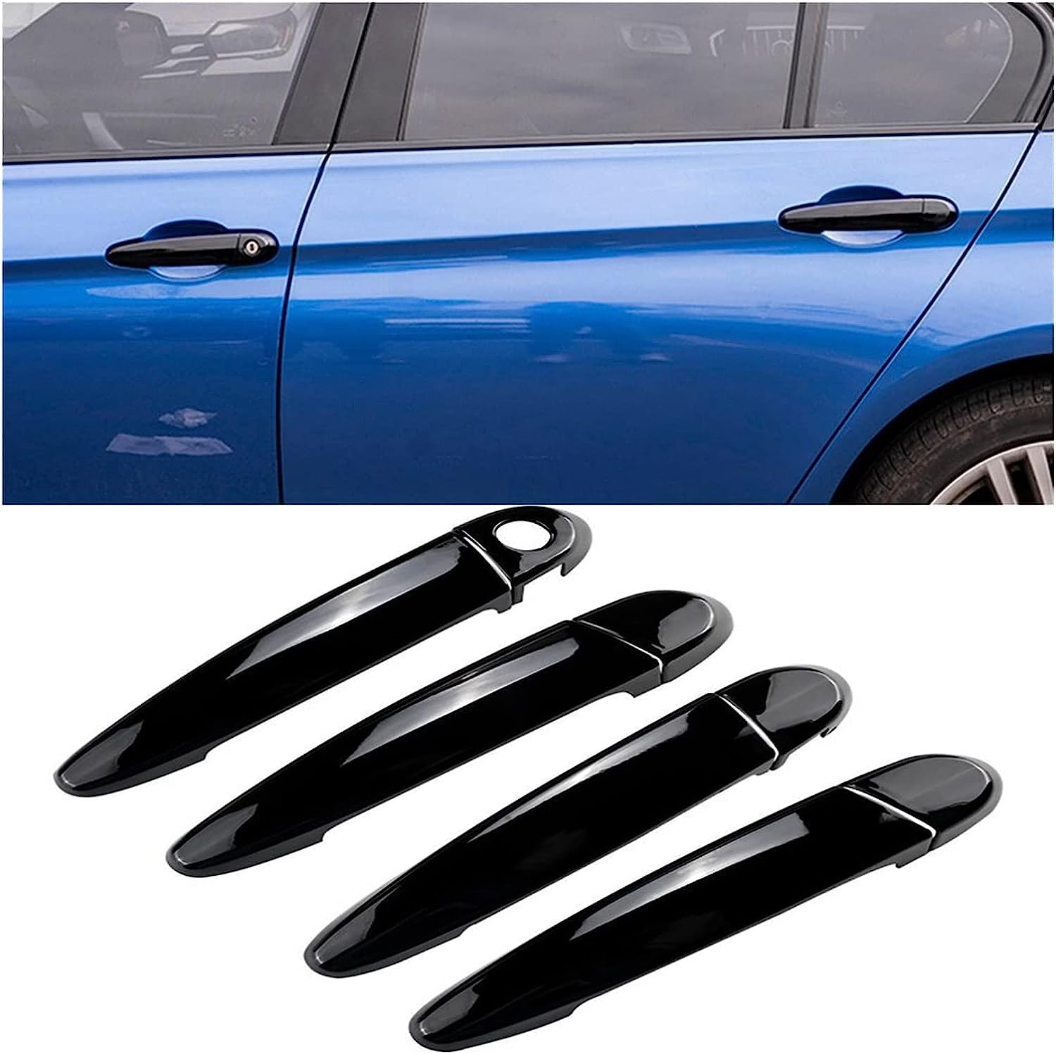 UAGFDFG Innen-Türgriffabdeckung Links/rechts Für BMW 3er/4er F30 F31 F32 F36 – 2013–2020 – PA6-Material
