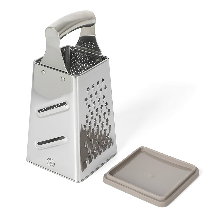 Martha Stewart Sprucedale 9.5" Stainless Steel 4-Sided Food/Cheese Box Grater