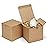 Eupako Gift Boxes 4x4x4 25 Pack Brown Kraft Paper Box with Lids Party Favor Boxes for Bridesmaids Proposal, Crafting, Cupcake, Wedding, Christmas