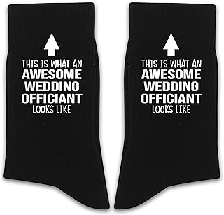 Wedding Socks - Funny Gifts for Wedding Officiants, Novelty Socks for Men and Women, 1 Pair