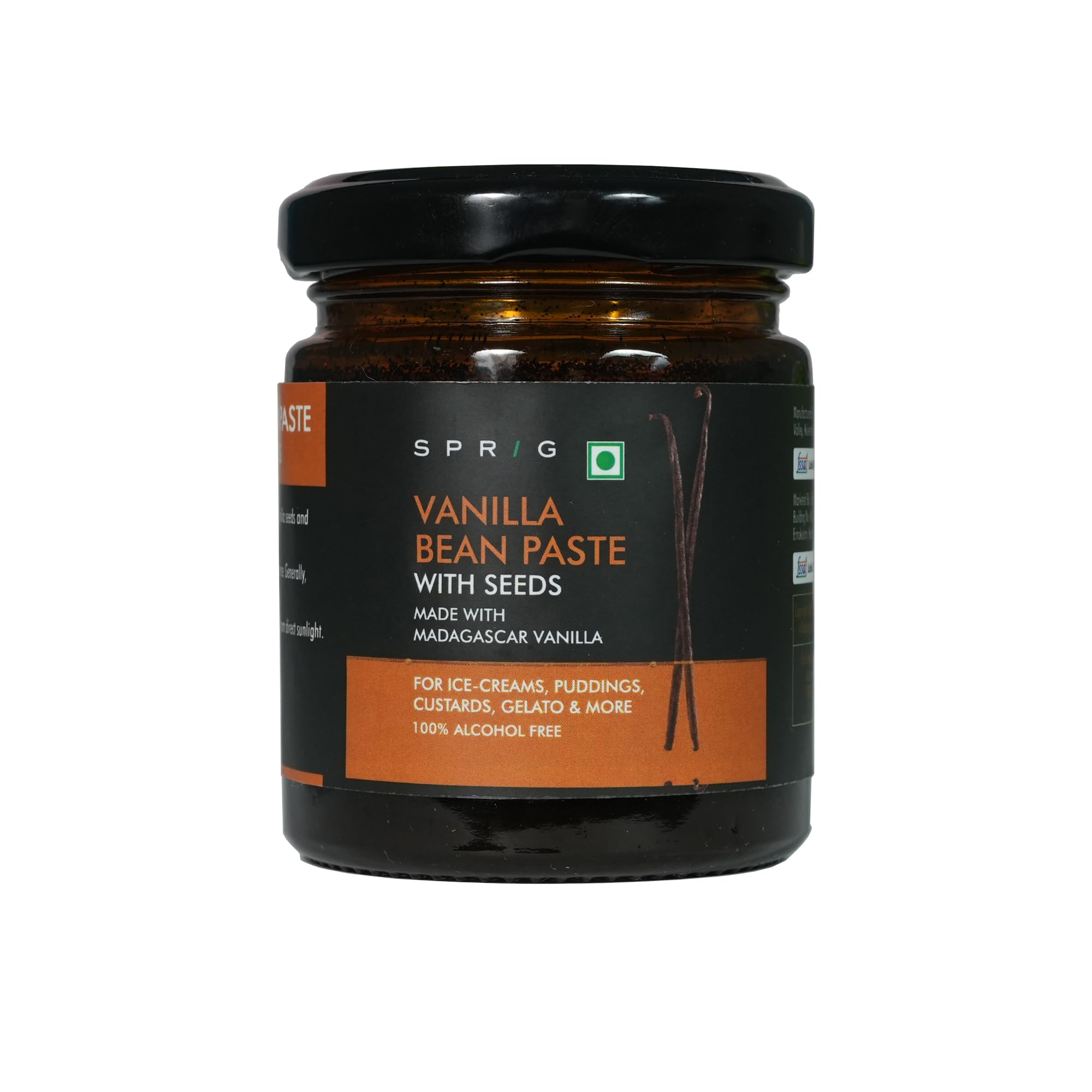 Sprig Natural Vanilla Bean Paste With Seeds, 125g | Alcohol-free | Madagascar Vanilla Beans Paste for Ice Creams, Puddings and more (B0DHVFHLY7) Amazon Price History, Amazon Price Tracker