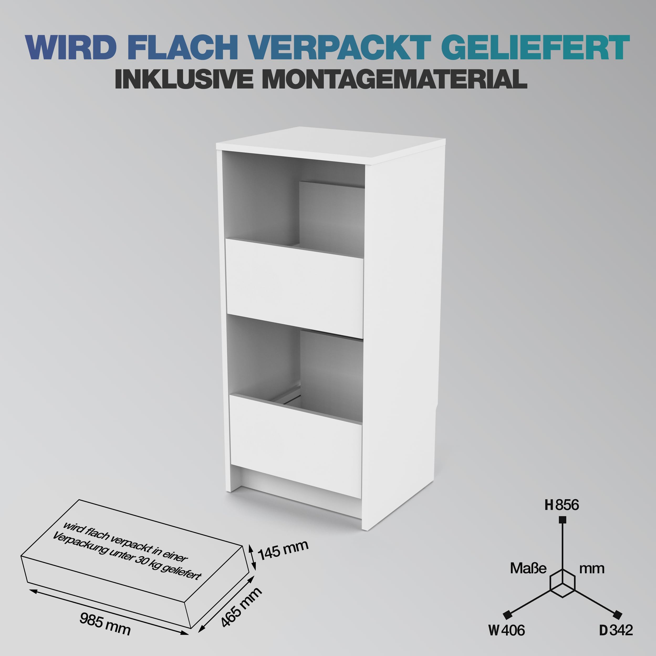 Glorious Vinyl Vault, White - Vinyl Aufbewahrung