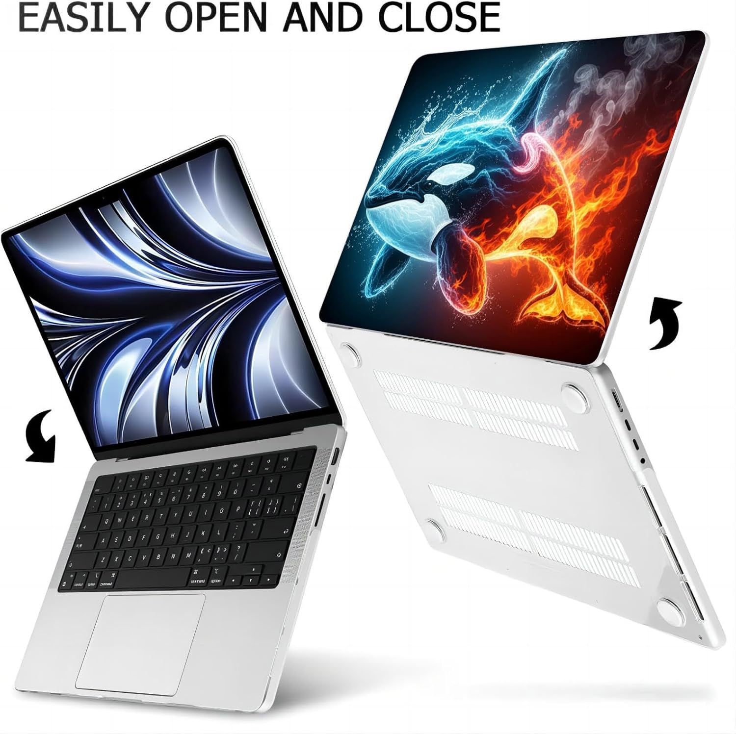 Compatible with MacBook Neo 13-inch, Hard Shell Case with Keyboard Cover and Screen Protector (A3404 A18 Pro chip, 2026 Release) - Whale MC21105