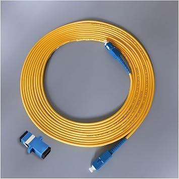Communication Equipment Fiber Opitcal Cable SC/UPC SC UP Single Mode Simplex Core FTTH Fibra Optica 5M/20M/30M Fiber Optic Patch Cord Optical Fiber Patch Cord30MUPC with Adapter