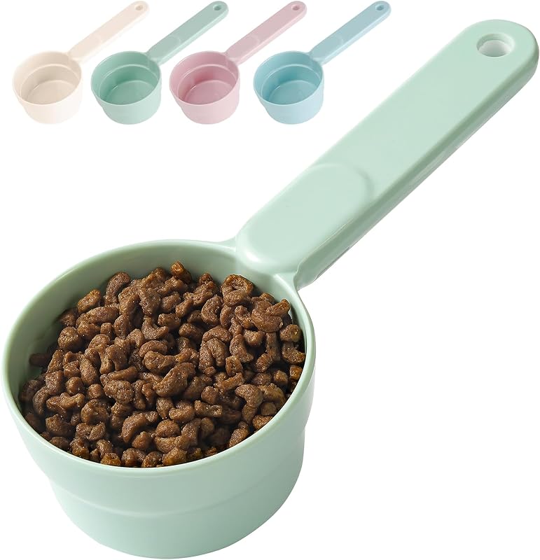 Medidor de Ração para Cães e Gatos Joyinjojo em Melamina 1 Xícara – Verde-Menta