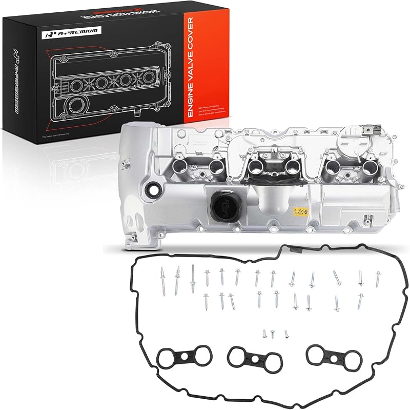 Tampa de válvulas do motor em alumínio A-Premium para BMW N52 – Kit