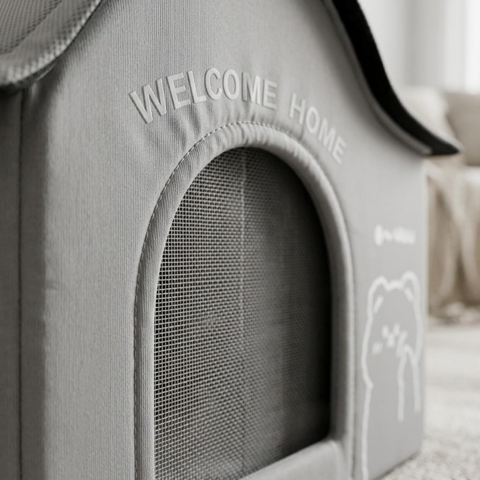 kowaku Rifugio Letto per Animali Cuccia Casa Struttura Isolante E Alloggio Ghiaccio per Benessere Estivo Adatto per Cani, Grigio Mylo + Scatola Di Ghiaccio, L Adatto Per Peso Entro 25 Jin