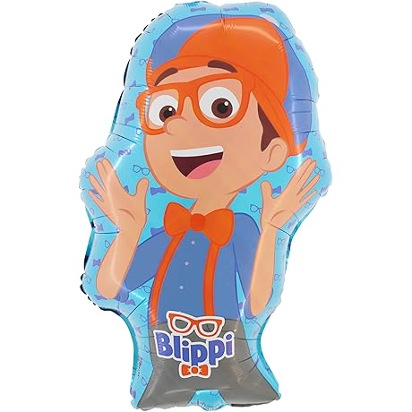 Toyland® 29 Inch Blippi Character Foil Balloon - Blippi Birthday Party Decorations