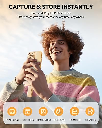 Miniatura 4 de Unidad flash de 256 GB con certificación MFi para iPhone iPad, memoria externa para almacenamiento de memoria externa, respalda y guarda fotos y