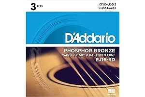 D'Addario EJ16 Acoustic/Electric Guitar Strings