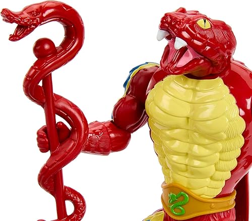 Miniatura 4 de Masters of the Universe Origins Figura de acción y accesorio, Rise of Snake Men Rattlor, articulación y mini libro de cómics, 5.5 pulgadas