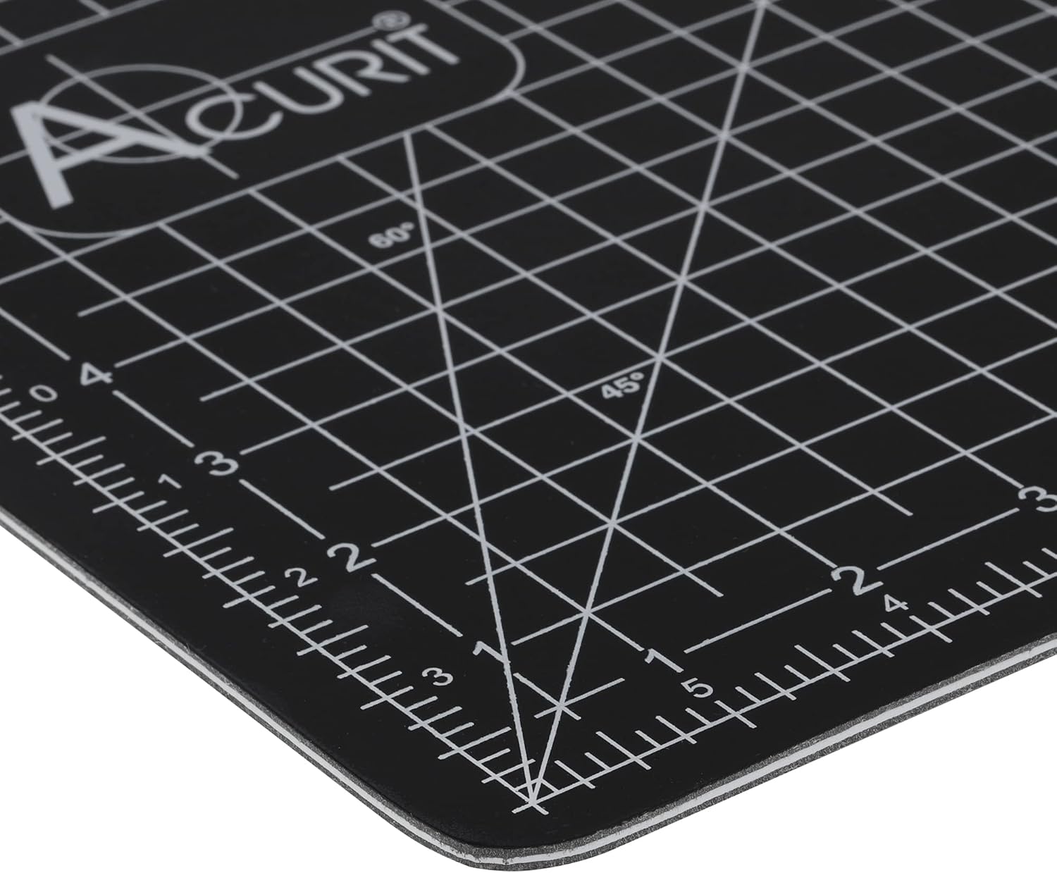 Acurit Self-Healing Cutting Mats - Self-Healing Craft Mats for Cutting, Measurements, Studios, Design, & More! - [Black - 18x24"]