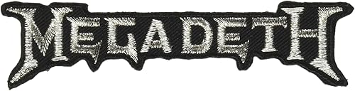 Aplicación Megadeth Silver Logo Patch Novedad