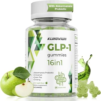GLP1 Supplement | GLP Gummies Activates GLP-1 & AMPK with Akkermansia Probiotics, Berberine&More,Gut Health, Energy & Metabolism - 1 Pack, 90 Gummies
