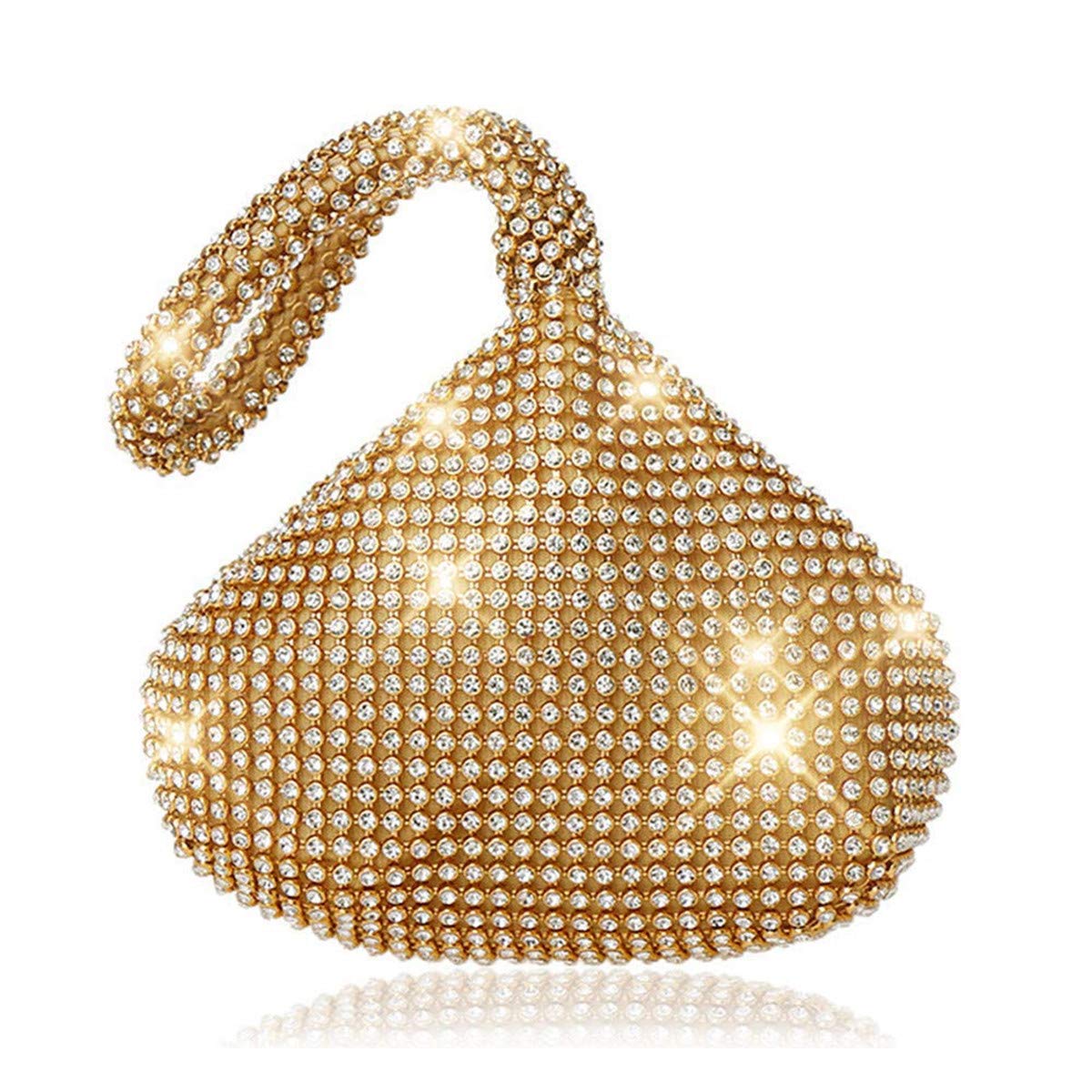 Mingfuxin Bolso de embrague de noche para mujer, bolso de mano de diamantes de imitación brillante con purpurina para hombro, bolsos de mano, bolsos de fiesta, bolso de cena de boda para niñas,