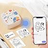 Mini Portable Sticker Printer, Mini Thermal Printer With Paper, Inkless Printpods, Pocket Label Maker Suitable For Creative Kids DIY, Diaries, Photos, Study Notes