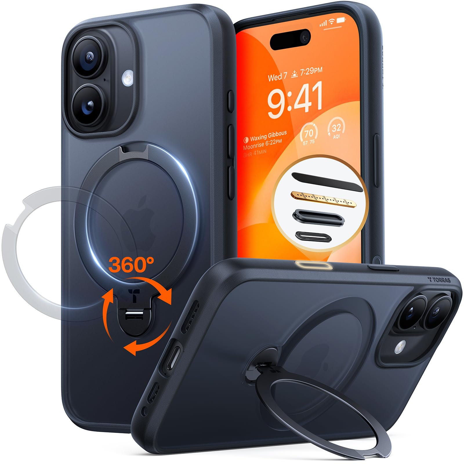 Photo 1 of TORRAS Q3 Kickstand Case for iPhone 17