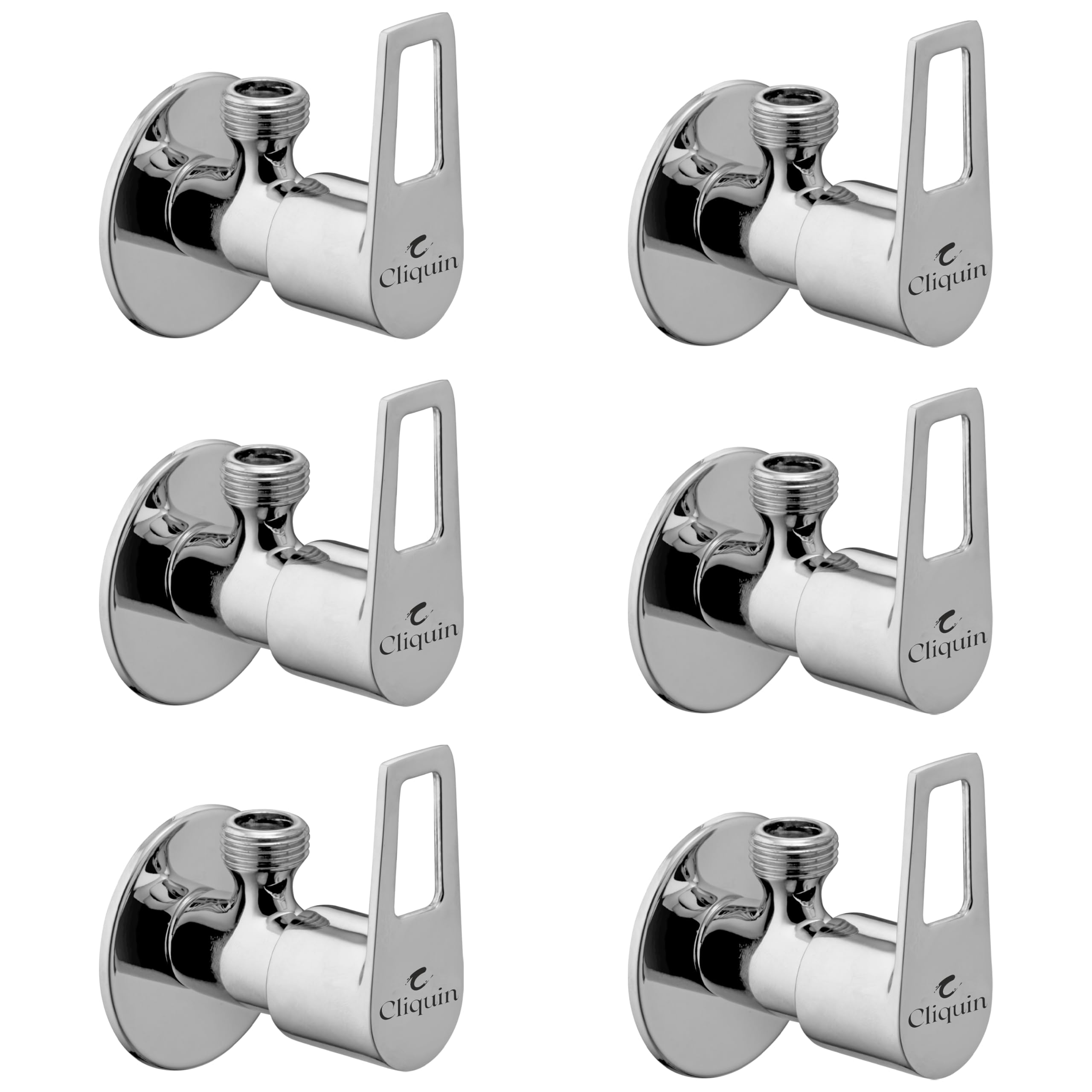 Cliquin Orient Brass Angle Valve Tap with Wall Flange 7 Years Warranty Chrome (Pack of 6) (B0CK3L8D4Q) Amazon Price History, Amazon Price Tracker