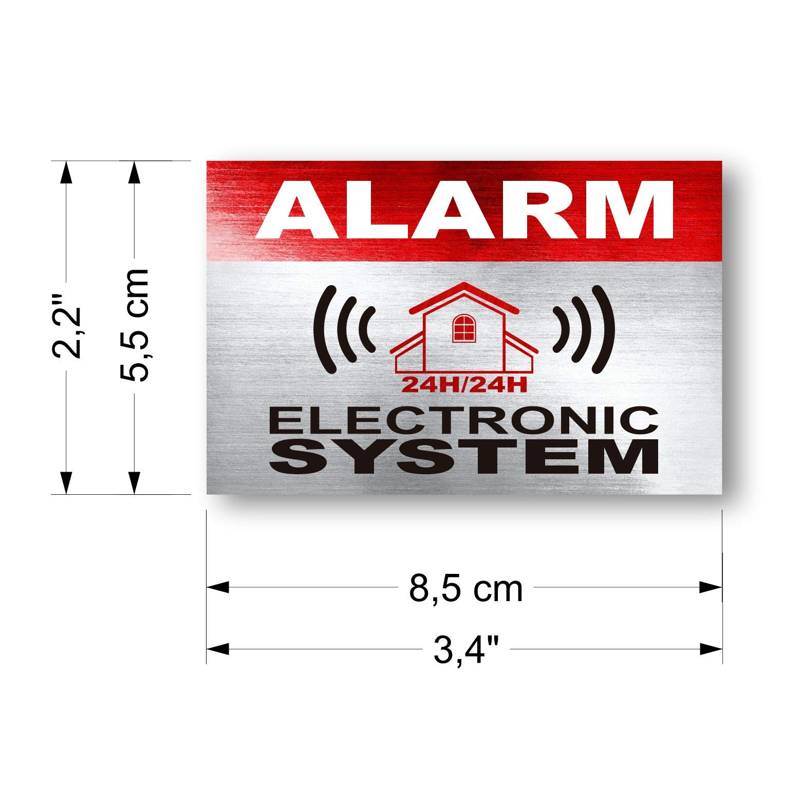 Autocollants Dissuasifs Alarm - Lot De 12