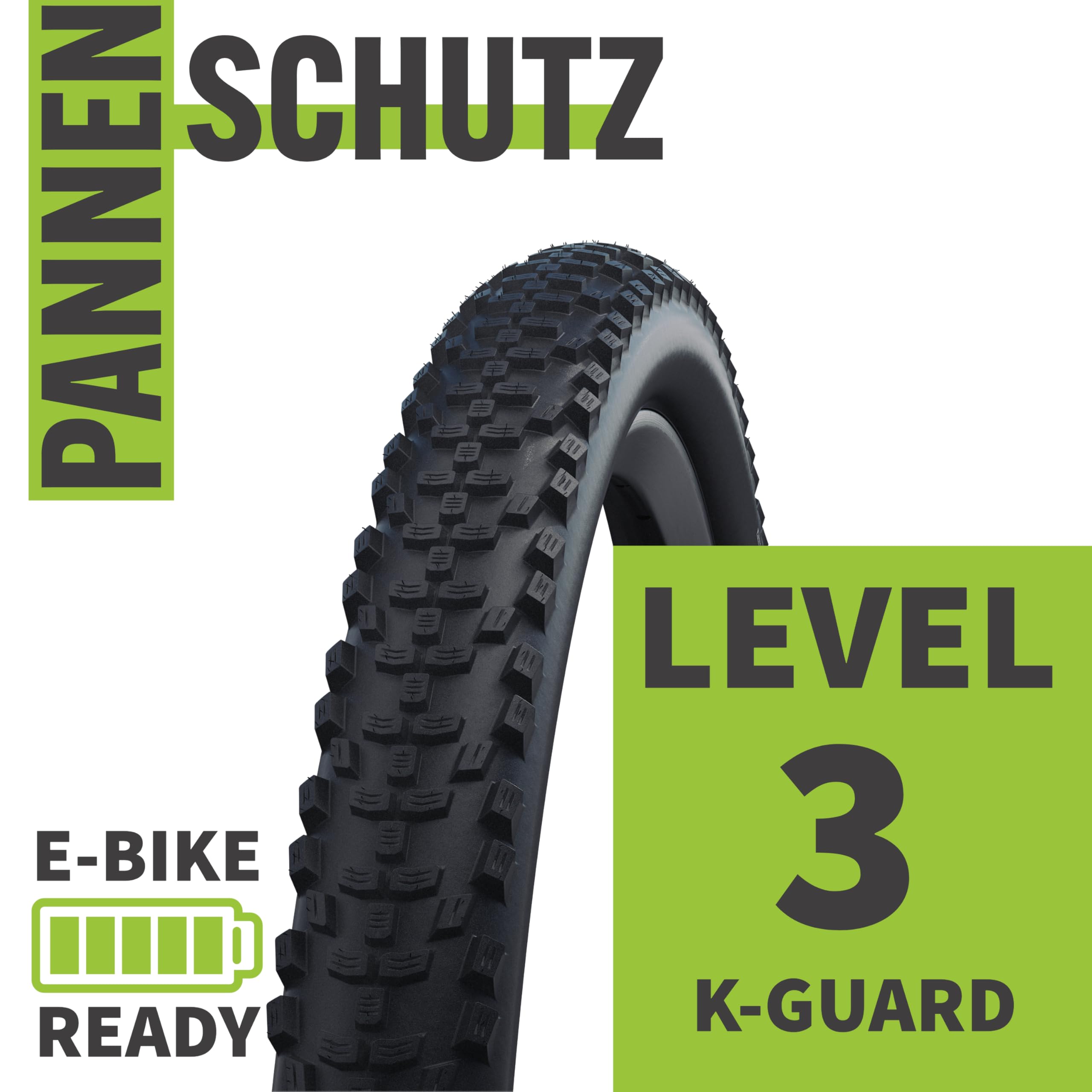2er Set Schwalbe Fahrradreifen Smart Sam K-Guard HS624, 26 Zoll x 2.10 Zoll (54-559), auswählbar mit Schläuchen AV/DV/SV/Ohne + 3 MSZweirad Reifenheber
