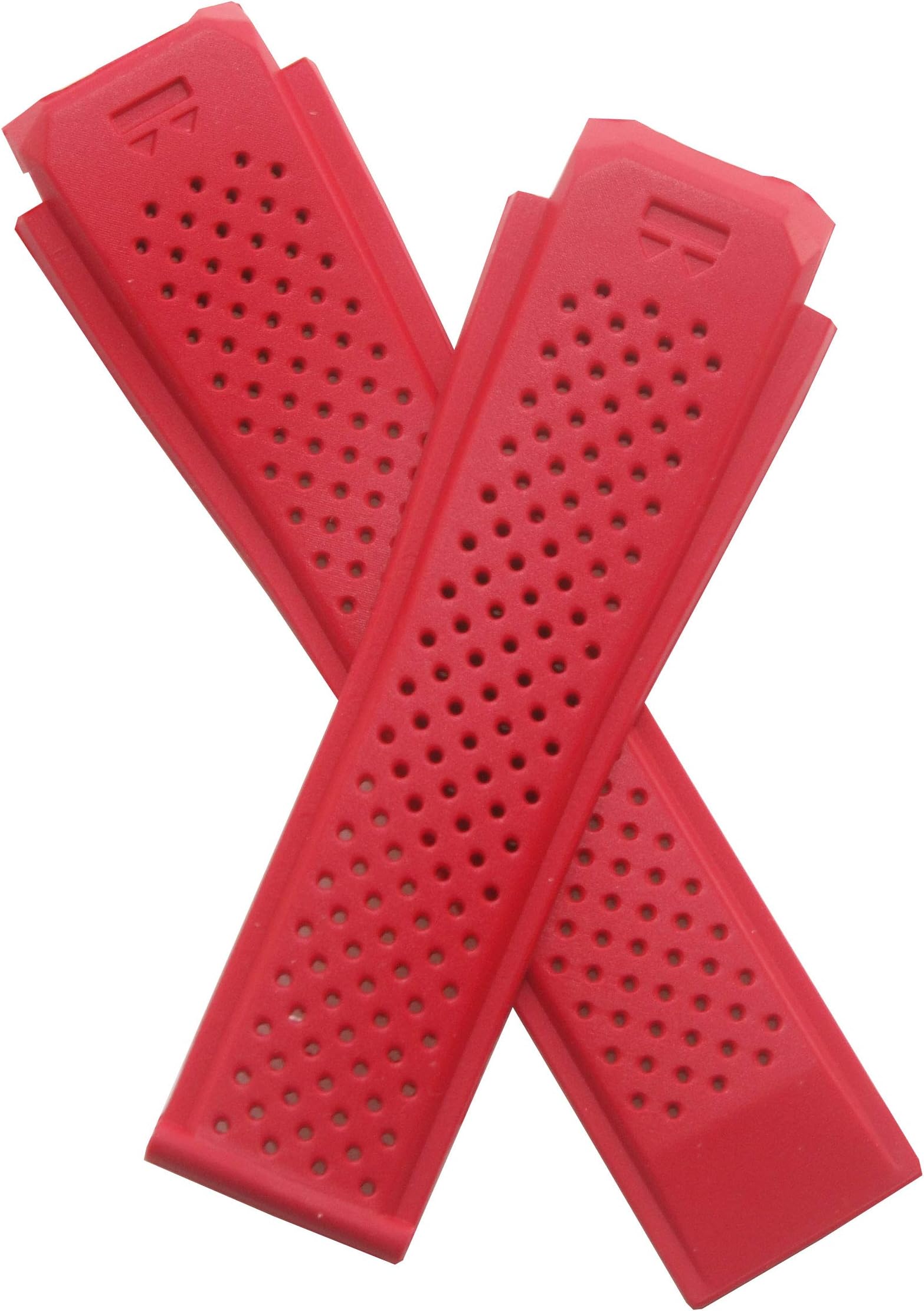 TH-CON-05-0003 - Red silicone rubber watch strap compatible with the TAG Heuer Connected 46 smart watch, model no. SAR8A80.